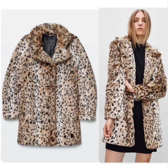 Welp Aritzia Jackets & Coats | Talula Beckledge Faux Leopard Fur Coat S RB-84